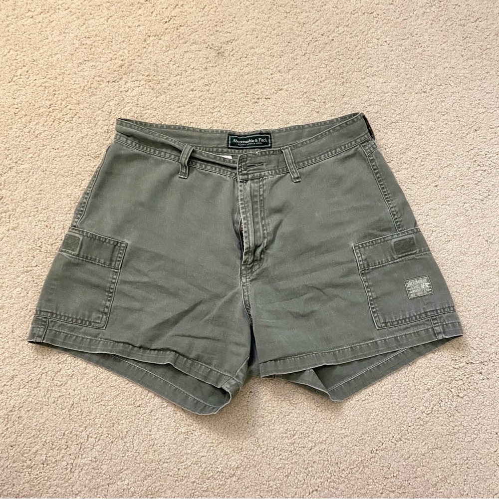 Vintage Abercrombie & Fitch Olive Green Cargo Shorts